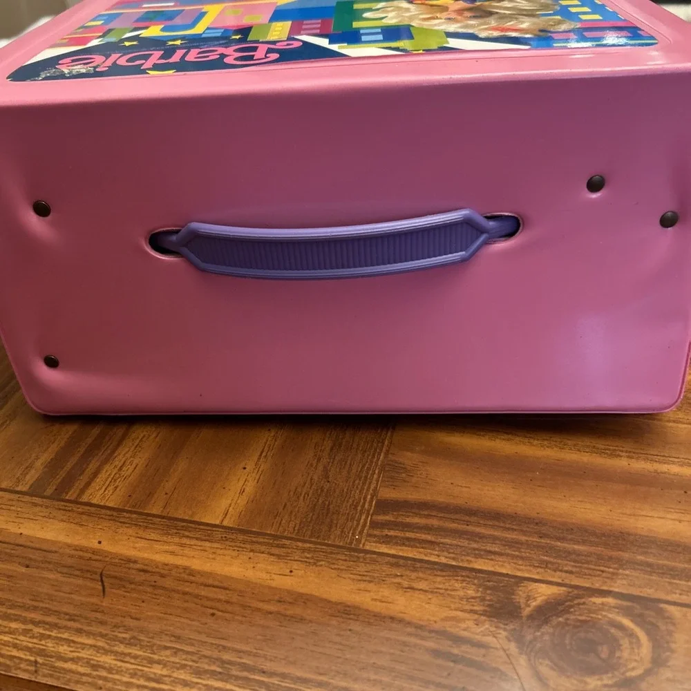 Barbie Large Pink Fashion Doll Carrying Case‎ or Trunk Nice Shape Vintage Soft